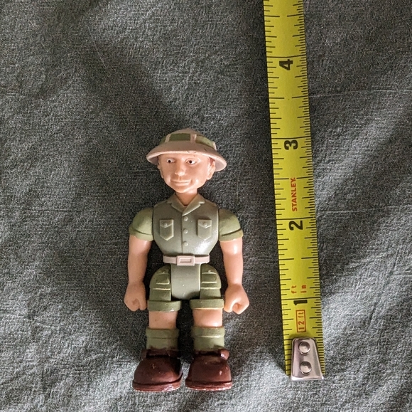 Animal Planet Safari Posable Action Figure Man Light Skin 2.5 In Toy Loose Boots - Picture 6 of 6